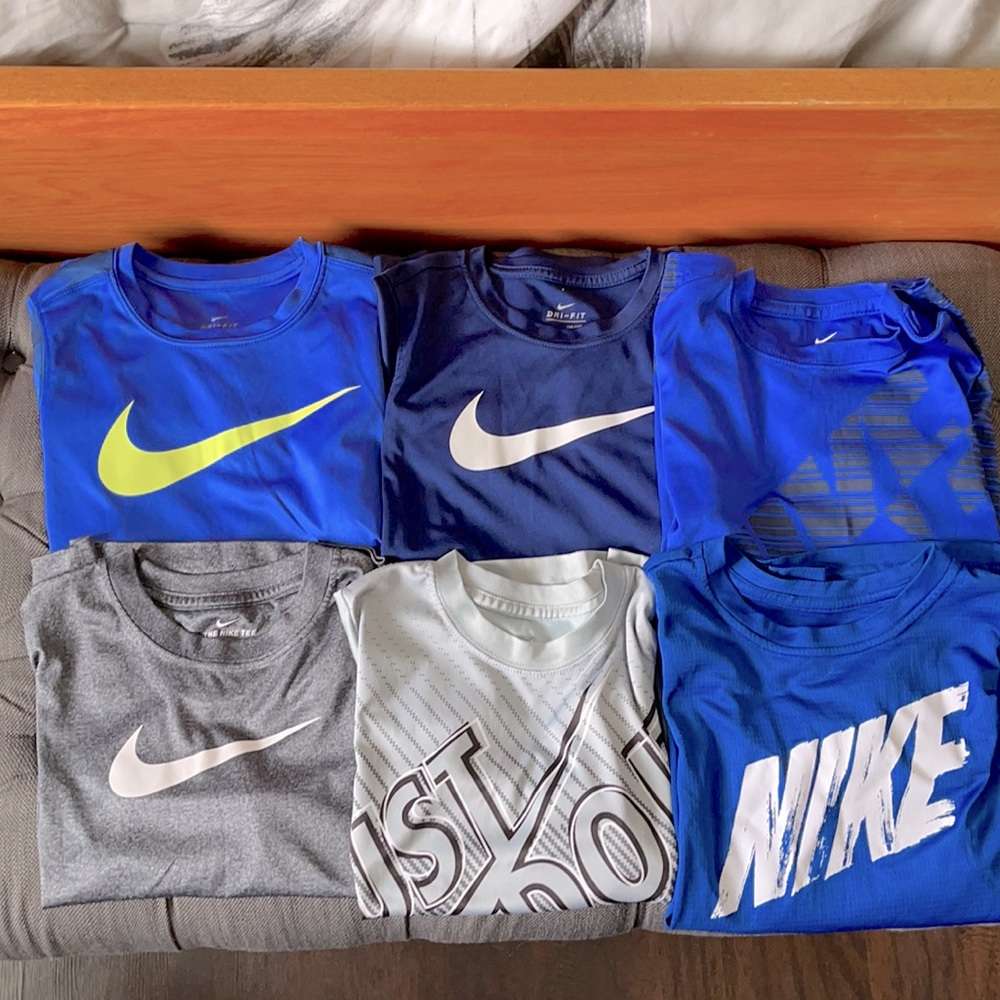 Boy size 7 Nike shirts